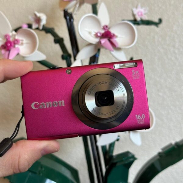 Canon PowerShot A2300 Digital Camera 16MP Compact Point & Shoot Zoom Lens Pink - Image 2