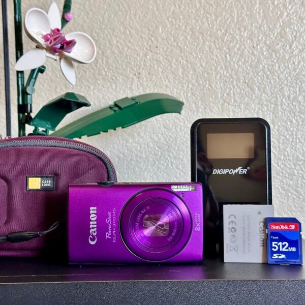 Canon PowerShot ELPH 310 HS Digital Camera Purple 12.1MP CMOS Compact Zoom Lens