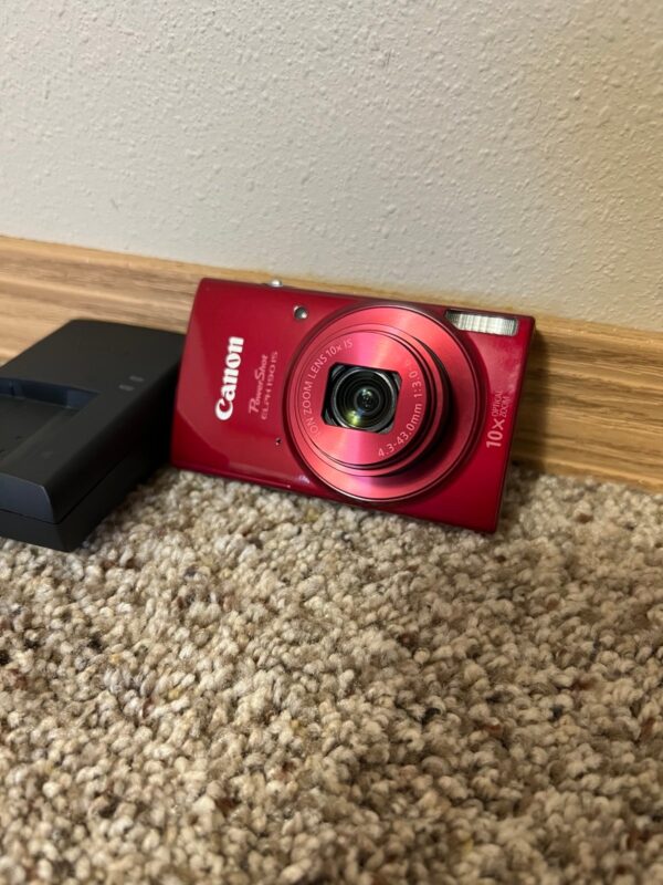 Canon PowerShot ELPH 190 IS Red Camera - Image 2