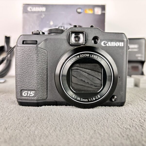 Canon PowerShot G15 12.1MP 5x Zoom HD 1080p Digital Compact Camera Boxed Kit - Image 3