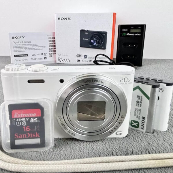 Sony Cyber-shot DSC-WX350 18.2MP 20x Zoom Digital Compact Camera Boxed Kit-