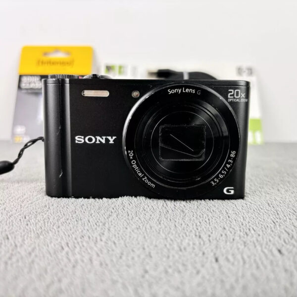 Sony Cyber-shot DSC-WX300 18.2 MP 20x Zoom Digital Compact Camera Black Set- - Image 3