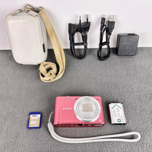 Sony Cybershot DSC-WX350 PINK 18.2MP 20x Zoom Digital Compact Camera Kit- - Image 2