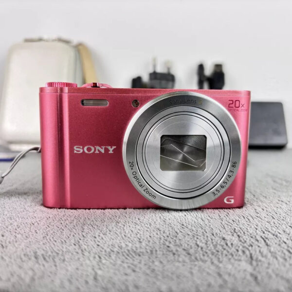 Sony Cybershot DSC-WX350 PINK 18.2MP 20x Zoom Digital Compact Camera Kit- - Image 3