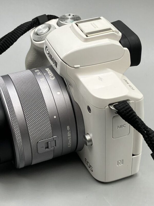 Canon EOS M50 24.1 MP Mirrorless Camera - White (Kit with  EF-M 15-45mm - Image 3