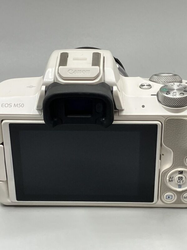 Canon EOS M50 24.1 MP Mirrorless Camera - White (Kit with  EF-M 15-45mm - Image 2