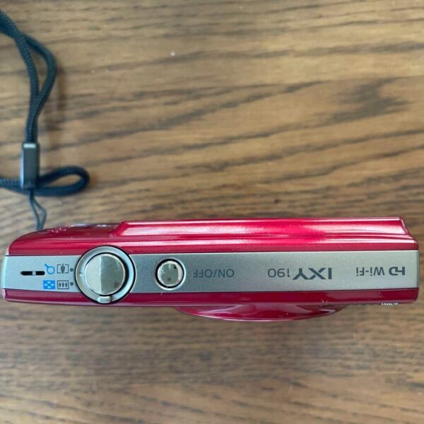 Canon IXY 190 PowerShot ELPH 190 IS Digital Camera Red - Image 4