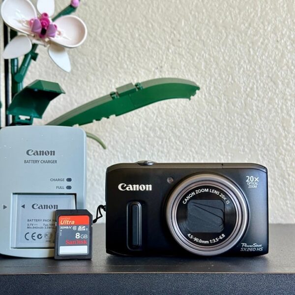 Canon PowerShot SX260 HS Digital Camera Black Compact Point and Shoot Zoom Lens