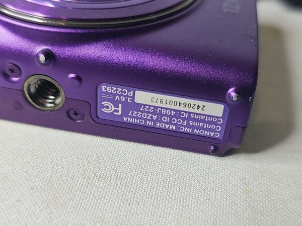 Canon PowerShot ELPH 360 HS 20.2 MP Digital Camera W/ SD Cards - Purple - Image 9