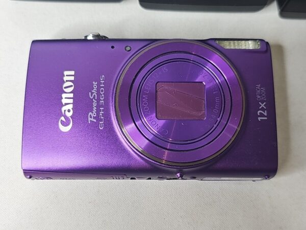 Canon PowerShot ELPH 360 HS 20.2 MP Digital Camera W/ SD Cards - Purple - Image 4