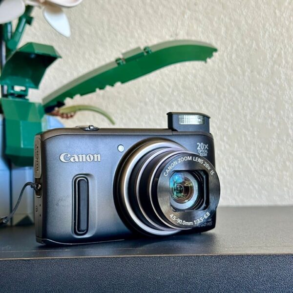 Canon PowerShot SX260 HS Digital Camera Black Compact Point and Shoot Zoom Lens - Image 4