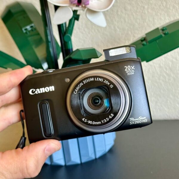 Canon PowerShot SX260 HS Digital Camera Black Compact Point and Shoot Zoom Lens - Image 12