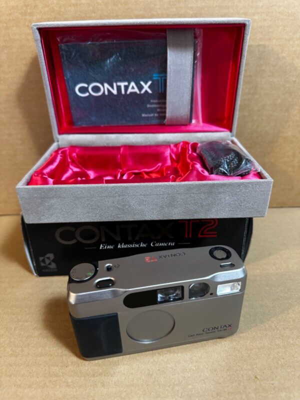 Contax T2 Film Camera - Champagne Silver