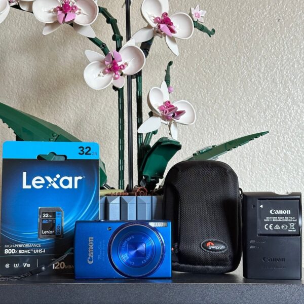 Canon ELPH 150 IS Powershot Digital Camera Blue 20MP Compact Point and Shoot - Image 3
